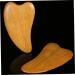 Healeeved Gua Sha Board Set - 4 Heart Shape Wooden Facial Massage Tools for Spa Scraping & Relaxation - Buy Online on GoSupps.com