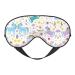 Unicorns Pink Print Soft Adjustable Sleep Eye Mask Blackout Silk Light Pressure Blindfold for Men Women