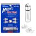 Mack's High Fidelity Ear Plugs for Concerts Musicians Motorcycles Noise Sensitivity - 1 Pair (2 Comfort Tip Sizes) - Clear Hear Plugs with Case
