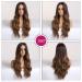 Esmee 24-Inch Ombre Brown Wig for Women | Natural Synthetic Heat-Resistant Wavy Hair | Perfect for Daily Wear Parties & Cosplay - Buy Online on GoSupps.com