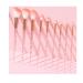 Makeup Brush Set 10 Pieces Pink Makeup Brush Spiral Handle Soft Makeup Tools With Transparent Storage Bucket Foundation Brush