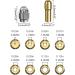 LUOFENG Copper clamp Durable Drill Chuck Collet Set (1/32"-1/8") 4486Drill Keyless Bit Chuck for Reliable Grip and Easy Installation - Buy Online on GoSupps.com