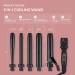 Bombay Hair Curling Wand Set - 5 in 1 Professional Tourmaline Curling Iron Kit with Heat Resistant Glove & Temperature Control | Perfect for Salon-Quality Curls - Buy Online on GoSupps.com