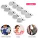 Fdit Suspender Clips - 10pcs Metal Heart Shape Pacifier Holder for DIY | International Shipping Available - Buy Online on GoSupps.com