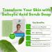 Salicylic Acid Scrub Soap - Acne Cleanser & Dark Spot Treatment with 8 Active Ingredients | Brightening Kojic Bar Soap for Blemish & Sun Spot Removal - Buy Online on GoSupps.com