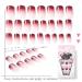 Sethexy Chic Gradient Glossy False Nails - Medium Full Cover Acrylic 24Pcs for Women and Girls - Buy Online on GoSupps.com