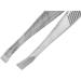 Batto Eyebrow Tweezers for Hair Removal - 9 cm Carbon Steel Inclined Tip Silver - International Shipping Available - Buy Online on GoSupps.com