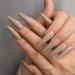 24pcs Natural Look Glossy Light Brown Acrylic Full Cover False Nails - Perfect for Easy Stylish Nail Art - Buy Online on GoSupps.com