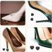 CALLARON High Heel Tips Replacement | 5 Pairs Heart Shaped Shoe Caps - Durable Protectors for Heels - Black - Buy Online on GoSupps.com