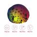 Paw Prints Pattern Waterproof Shower Cap for Women - Fits All Head Sizes & Hair Textures - Buy Online on GoSupps.com