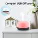 TAIGUCAT Mini Essential Oil Diffuser 300ml with Remote Control | Aromatherapy Electric Air Diffuser | USB-C Power Cord | 7 LED Color Changing | Deep Wood Grain | Ideal for Small Room and Bedroom - Buy Online on GoSupps.com