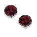 (Red and Black Rose) Round Pill Box 3 Compartment Pill Box Mini Decorative Pocket Purse Portable Travel Medicine Tablet Vitamin Holder Organizer Pill Case