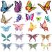 3D Butterfly Temporary Tattoos for women sexy 6 Pcs by Yesallwas Waterproof long lasting Fake Tattoos Stickers for sexy body tattoos 10.5cm x 14.8cm/4.13x5.82 inches (LxW)
