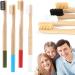 SOLUSTRE 4 Pack Bamboo Toothbrushes - Eco-Friendly Travel Toothbrushes for Sustainable Oral Care - Buy Online on GoSupps.com