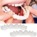Fake Teeth  Denture Teeth Temporary Fake Teeth Snap On Veneers  Dental Veneers for Temporary Teeth Restoration  Protect Your Teeth 2PCS