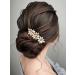 Latious Crystal Bridal Hair Comb - Gold Rhinestone Wedding Hair Clip for Women and Girls - Buy Online on GoSupps.com
