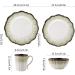 Dinner Plates Dinnerware Set Durable Ceramic Dinner Plate Sets Plates Plates Bowls Mugs 4-Piece Lotus Dinnerware Dishes Set for Cereal Steak Salad Plates Kitchenware - Buy Online on GoSupps.com