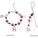 Southjieling Stylish Pearl Bracelet & Mobile Phone Key Band - Sparkling Star & Spider Tag Trendy Pearl Trailer & Chain Decorations - Buy Online on GoSupps.com