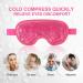 NEWGO Cooling Eye Mask for Puffy Eyes - Hot Cold Therapy Gel Mask for Migraine, Dark Circles, Dry Eyes - Reusable & Rose Red - Buy Online on GoSupps.com