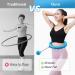 Adjustable Weighted Hula Fit Hoop for Adults - 24 Detachable Knots - Abdominal Fitness - Non-Falling Design - Auto-Spinning Ball - Blue - Buy Online on GoSupps.com