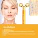 2-in-1 24k Gold Electric Face Massager Kit | 3D Roller & T-Shaped Skin Care Tools - Buy Online on GoSupps.com