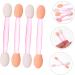 Baluue 100pcs Eye Shadow Stick Cosmetic Eyeshadow Eyeshadow Sticks Mini Comestic Emulsion Pink 6.20X0.50X0.50CM Pink - Buy Online on GoSupps.com