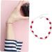 SAFIGLE 3pcs Bracelet Chain Bracelets Red Jewelry Copper Bracelet 20X0.7cmx3pcs Red Silverx3pcs - Buy Online on GoSupps.com