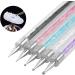 AvoDovA 5pcs Nail Art Liner Brushes Nail Art Brush Nail Dotting Pen Dual-Ended Nail Art Pen Nail Art Painting Liner Pen Nail Art Design Brush Nail Art Brush 6/8/10/12/15 mm - Buy Online on GoSupps.com