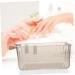 Housoutil manicure trending products 2023 care storage basket soaking container gel plate manicure tool manicure supply pill box household container supplies nail Popularity Beech 28x15.5cm Grey - Buy Online on GoSupps.com