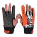 Bowling Gloves Left and Right Hand Professional Anti-Skid Bowling Accessories, 1 Pair Comfortable Sports Gloves Mittens for Bowling Orange Medium