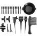 23-Part Hair Coloring Tool Set - Ultimate Home Salon Kit with Bowl Brush Clip & Spatula for Perfect Hair Color - Buy Online on GoSupps.com