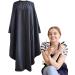Buy Salon Hair Cutting Cape - Stylish Polyester Pongee Hairdresser Cape for Family & Daily Trimming Complex Styling in Black - Buy Online on GoSupps.com