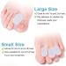S-L Silicone Toe Separator 8 Pair Set - Toe Valgus Corrector for Bunion Pain Relief - Breathable Toe Spacers for Men and Women - Buy Online on GoSupps.com