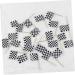 Cabilock 48pcs Checkered Flag Stick Black and White Fruit Decor Racing Flag Ice Cream Decor Flag Pole Topper Chequered Flag Car Trim Paper Cups Checkered Flag Toppers Bamboo Cake Lattice Black 48pcs - Buy Online on GoSupps.com