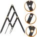 Didiseaon 5 Pcs Second Generation Scale Eyebrow Shape Microblading Ruler Eyebrow Measurement Tool Bagged Mold 25x5x0.6cmx5pcs Blackx5pcs - Buy Online on GoSupps.com