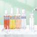 YSIMPLE 8-Piece Travel Bottles Set - 100ml Transparent Plastic Containers with Spray Heads & Funnel for Cosmetics & Shower Gel | Ideal for Travel - Buy Online on GoSupps.com