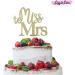LissieLou Hen Party/Do Cake Topper Glitter with 'Miss to Mrs' Text (Made in the UK) - Gold - Buy Online on GoSupps.com