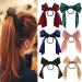 Bow Hair Tie Velvet Hair Ribbon for Women Girls Elastics Hair Scrunchies Long Ponytail Accessories Bow Hair Rope Head Wrap Headdress
