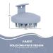 Aimike Scalp Massager Shampoo Brush - Soft Silicone Hair Scrubber for Dandruff Removal and Hair Growth - Blue Haze - Buy Online on GoSupps.com