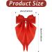 4 Pieces Silky Satin Hair Bows Ribbon Hair Barrettes Clip Big Bow Hair Clips for Women Girls French Barrette Long Tail Hair Accessories Red Dark Green Black White Black + White + Red + Dark green - Buy Online on GoSupps.com