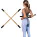 Acacia Wood Posture Corrector - Stretcher for Back Neck & Shoulders - Yoga Exercise Stick - Hunchback and Neck Hump Correction Tool - Back Cracking Device - Straightener for Spine