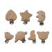 Natural Beech Wood Baby Pacifier Clips | Eco-Friendly Pacifier Chain Accessories Ncbvixsw - Buy Online on GoSupps.com