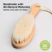 Baby Hair Brush with Soft Goat Bristles - Cradle Cap Brush for Infant Toddler Kids (Walnut Oval) - Buy Online on GoSupps.com