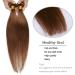 Elailite Real Hair Sew-In Extensions - Brazilian Straight Hair Bundles 45cm 100g #06 Light Brown - Buy Online on GoSupps.com