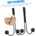 NAMOARLY 2pcs Double Hook Wall Mounted Clothes Rack Door Clothes Hangers Punch- Hook Back Door Nail 14x9cm Black - Buy Online on GoSupps.com
