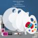 Buy Wnvivi Clear Makeup Palette & Spatula | Acrylic Nail Art Mixing Tray for Makeup & Nail Design - Buy Online on GoSupps.com