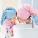 Betroy Wrap Turban Towel Set - 4 Ultra-Suction Microfiber Hair Drying Towels (51x22cm) in Blue Pink Purple Yellow - Perfect for Fast Drying & Salon Results - Buy Online on GoSupps.com
