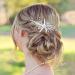 Casdre Starfish Bride Wedding Hair Comb Silver Crystal Bridal Hair Piece Pearl Beach Wedding Hair Accessories for Women and Girls