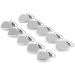Jeanoko 10pcs Heart Shaped Pacifier Clips - 20MM Nickel Duckbill Buckle Strap for Soothing Babies | International Shipping - Buy Online on GoSupps.com