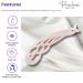 Parcelona French Curved Large 4 Celluloid Banana Clip Hair Comb in Light Pink - Made in France | Durable Styling Accessories for Women - Buy Online on GoSupps.com